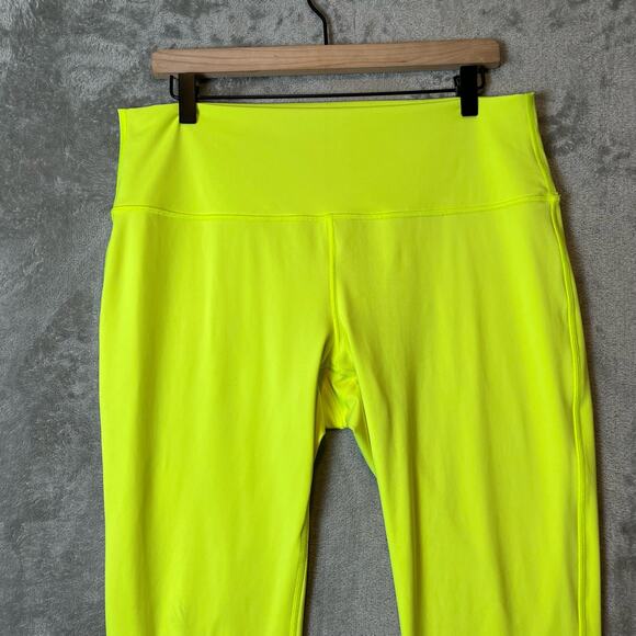 Lululemon Sz 14 Wunder Under High-Rise Tight 25" Yellow Leggings Womens - Picture 2 of 8